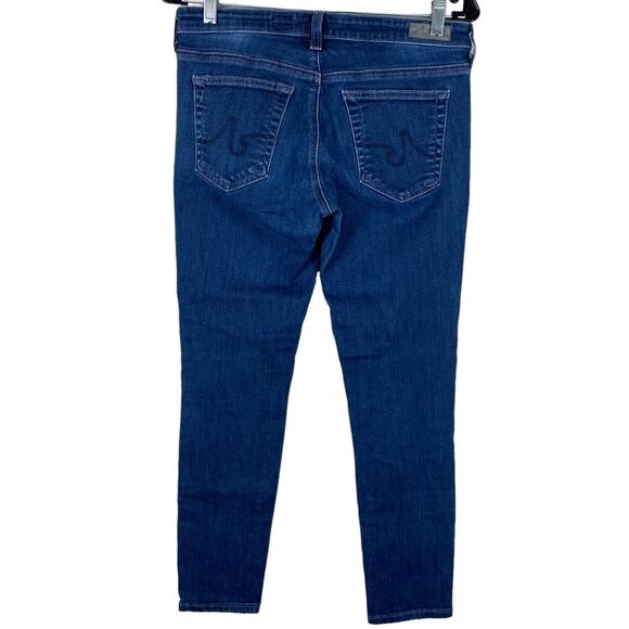 AG Adriano Goldschmied the Legging Super Skinny Jeans Size 30 EUC Low Rise Blue - Picture 3 of 9